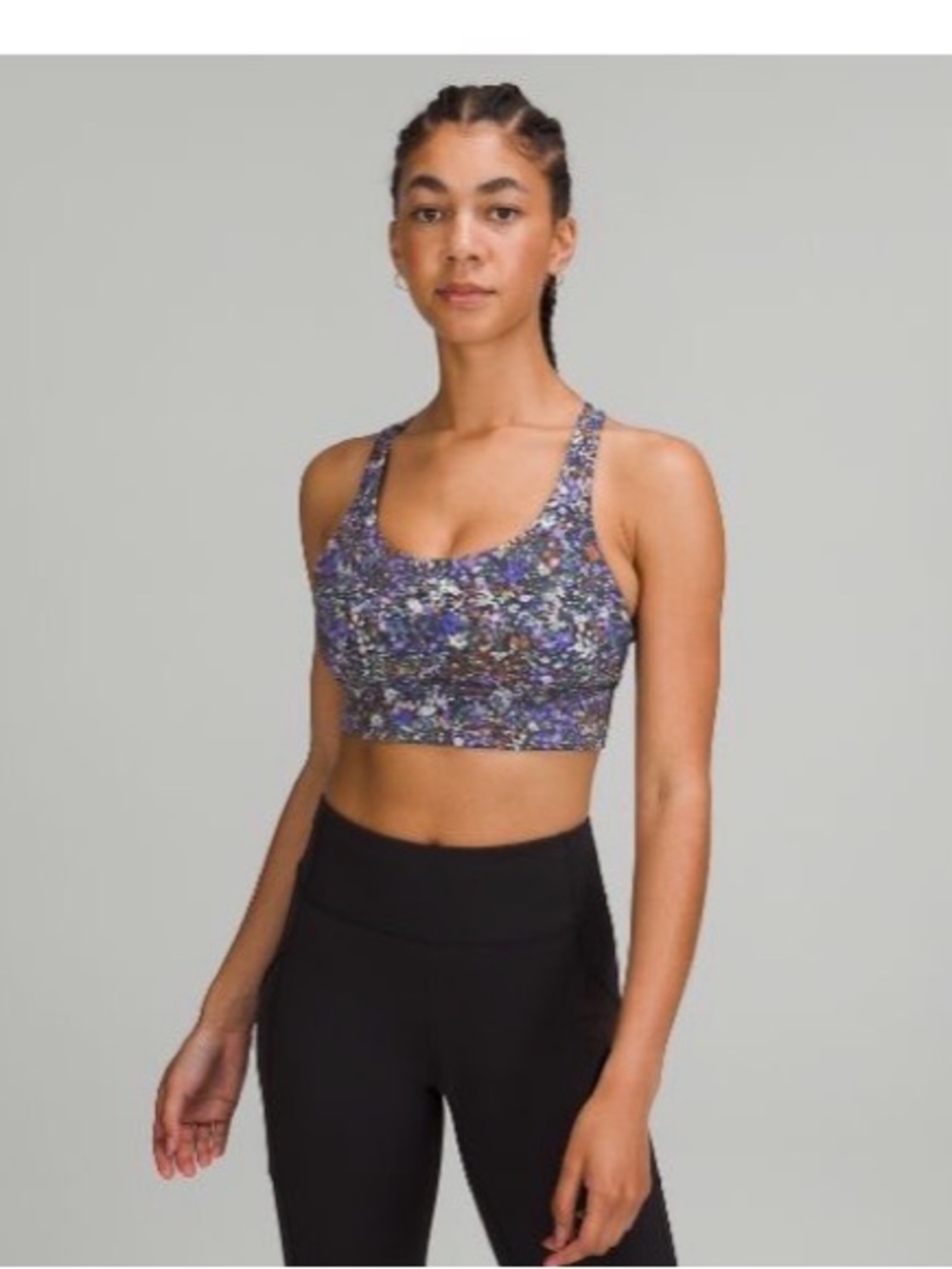 Lululemon Energy Bra Longline Floral Print